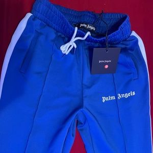 Palm Angles slim fit track pants “Blue/Off-White”- SS22